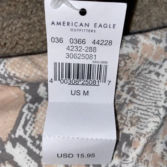 American Eagle snakeskin tube top size M never worn with tags - Picture 2 of 3